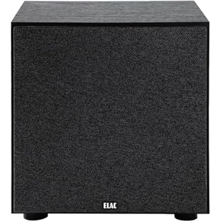 ELAC Debut 3.0 DS103 Subwoofer, 10'' Powered Subwoofer mit 100 W Verstärkerleistung und 29 Hz unterer Grenzfrequenz, edles schwarzes Design – Bild 4