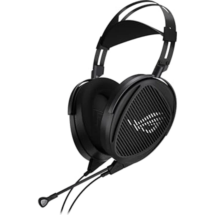ASUS ROG Kithara, Kabelgebundenes Gaming Headset mit 100 mm HIFIMAN Treibern, offenes akustisches Design, Schwarz – Bild 2