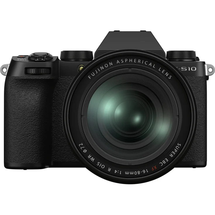 Fujifilm X-S10 Systemkamera, schwarz inkl. Fujinon XF 16-80 mm F4 R OIS WR – Bild 1