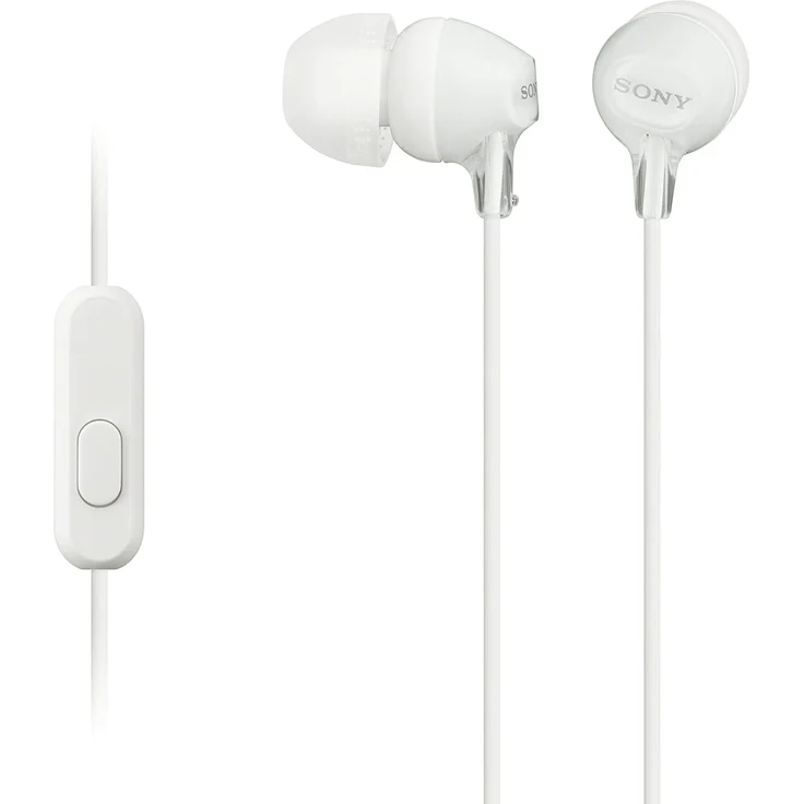 Sony MDR-EX15AP In-Ear-Kopfhörer (mit Headsetfunktion, integriertes Mikrofon) weiß – Bild 2