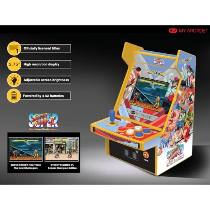 My Arcade SUPER STREET FIGHTER II MICRO PLAYER PRO, tragbare Konsole mit neuen Charakteren und verbesserten Gameplay-Elementen – Bild 2
