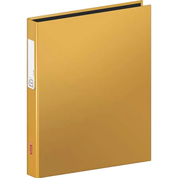 BRUNNEN Präsentationsordner Ringbuch A4 Karton 20mm 2 Ringe orange, Bürotechnik, für A4, Karton mit kaschiertem Überzug, 2 Ringe, 20 mm Füllhöhe, schwarzer Innenspiegel, Beschriftungsetikett auf dem Rücken – Bild 3