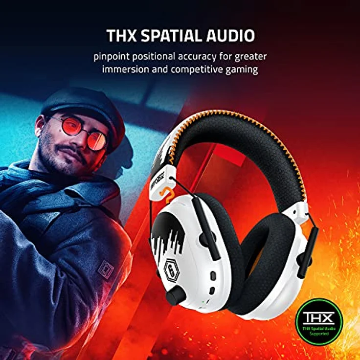 Razer BlackShark V2 PRO Special Edition Headset ohrumschließend 2,4 GHz kabellos, kabelgebunden 3,5 mm Stecker Geräuschisolierung Six Siege – Bild 9
