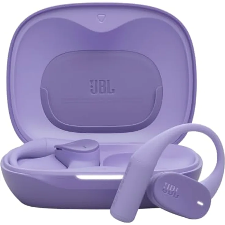 JBL Sense Lite, Open-ear Bluetooth Kopfhörer mit 32 Stunden Akkulaufzeit, lila, IP54, adaptive Bassverstärkung, Beamforming Mikrofone