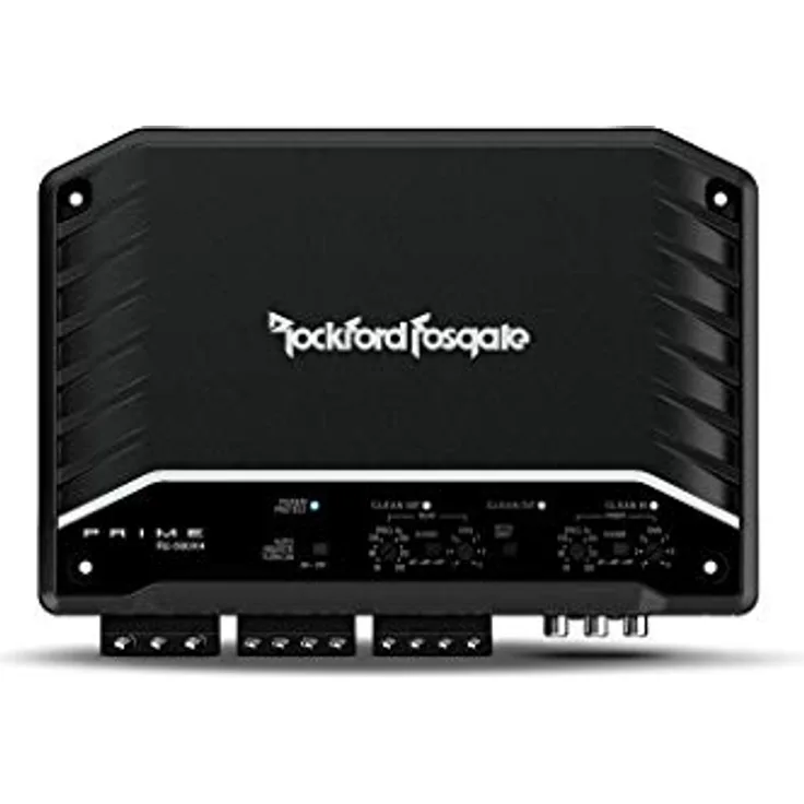 Rockford Fosgate R2-500X4 PRIME, 4-Kanal Class-D Verstärker mit 4 × 75 W RMS, C.L.E.A.N. Setup-System, variablen Hoch- und Tiefpassfiltern