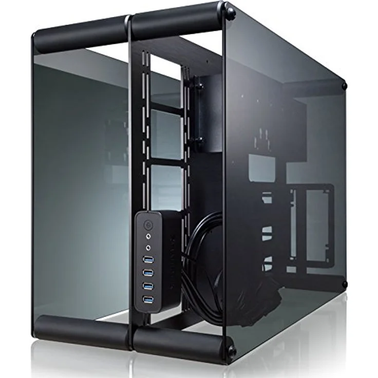 RAIJINTEK Paean Desktop Schwarz, Transparent - Computer-Gehäuse (Desktop, PC, Aluminium, SPCC, Gehärtetes Glas, Schwarz, Transparent, ATX,Micro ATX,Mini-ITX, 14 cm) – Bild 4