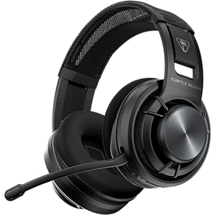 Turtle Beach Atlas Air Kabelloses Open-Back-PC Gaming-Headset w/ 24-Bit-High-Fidelity-Audio, Mikrofon in Broadcast-Qualität, Memory-Foam-Ohrpolster & Bluetooth für PC, PS5, PS4, Switch & Mobilgerät