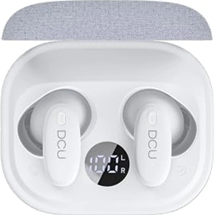 DCU Tecnologic Kopfhörer DCU 34152091, ANC Kopfhörer mit 20 Stunden Akkulaufzeit, kabellos, grau – Bild 4