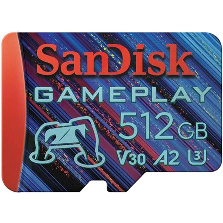 SanDisk 512 GB Gameplay-microSD-Karte für Mobile Gaming/Handheld-Konsolen, bis zu 190 MB/s – Bild 1