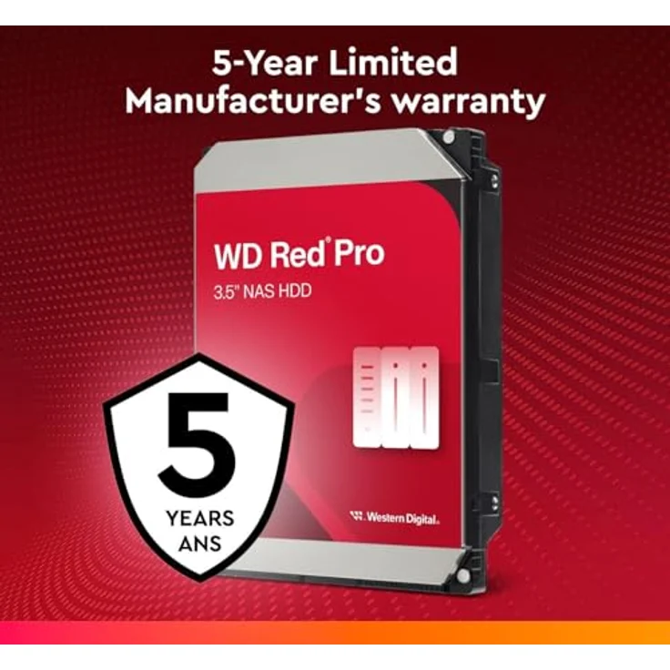 WD Red Pro 20TB, 3.5 Zoll SATA NAS HDD mit 7200 U/min und 6 Gb/s Übertragungsrate – Bild 4