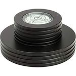 Dynavox Plattenspieler-Stabilizer PST300, Auflagegewicht mit Libelle aus Aluminium für Plattenspieler, Gewicht 300 g, Schwarz - Preisvergleich