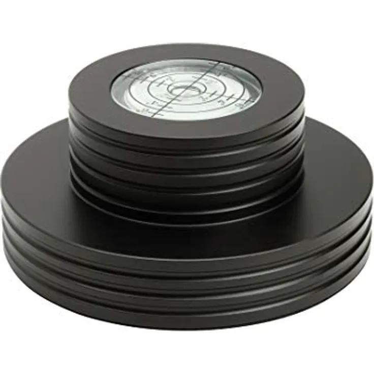 Dynavox Plattenspieler-Stabilizer PST300, Auflagegewicht mit Libelle aus Aluminium für Plattenspieler, Gewicht 300 g, Schwarz - Preisvergleich