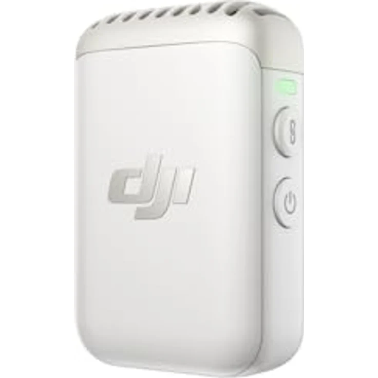 DJI Mic 2-Sender (Perlweiß), kabelloses Mikrofon, intelligente Rauschunterdrückung, 14 Stunden interne Aufnahme, 6 Stunden Akkulaufzeit, magnetische Befestigung, Bluetooth-Mikrofon, Vlogs – Bild 1