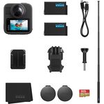 GoPro MAX2, 360° Action-Cam mit 8K Video, inklusive 1,2 m Verlängerungsstange, 2 Enduro-Akkus und 64 GB microSD-Karte