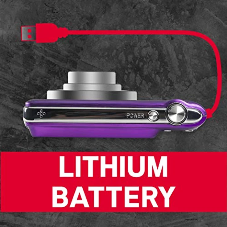 AgfaPhoto Realishot DC8200 digitale Kompaktkamera (8x opt. Zoom, 18 MP, Full HD), violett – Bild 6