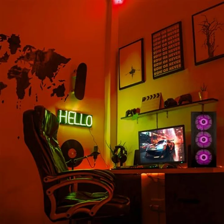 DCL24.DE Gamer PC Ryzen 5 5500, RTX3050, 16GB RAM, 500GB SSD, schwarz mit RGB LED Gehäusebeleuchtung – Bild 7