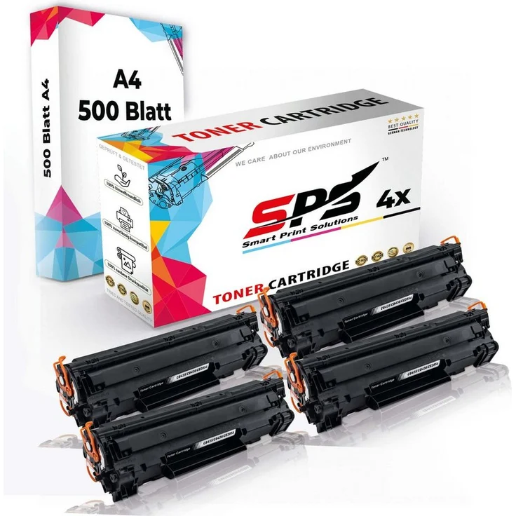 SPS Tonerkartusche CE285AD 2XL, Schwarz, 500 Blatt + 4x Kompatibel für HP LaserJet Pro M1210 Series, (5er Pack)