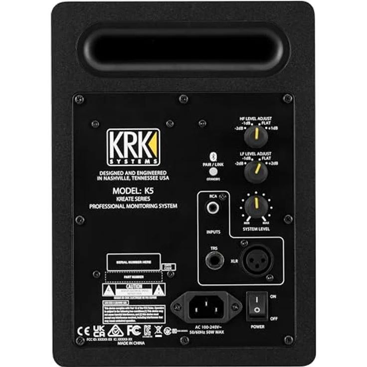 KRK Kreate 5, Aktiver Studiomonitor mit ausgewogener Verarbeitung und Pro Audio Qualität – Bild 3