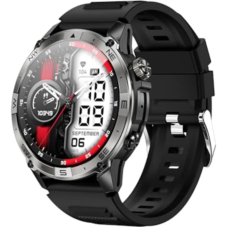 VALDUS VG40 PRO (2025) Black, Smartwatch mit Telefoniefunktion, AMOLED Display, Robuster Sportler – Bild 2