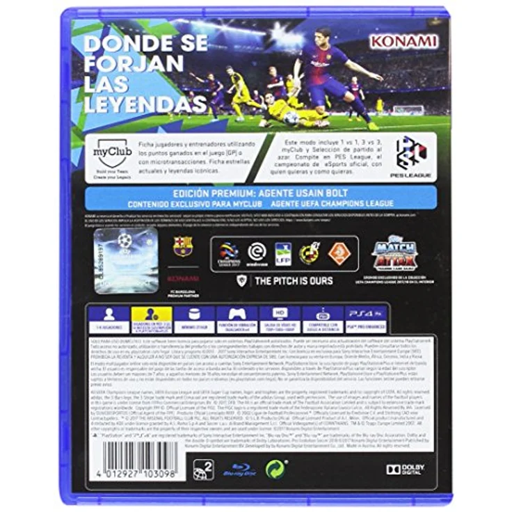 KONAMI PES 2018 Pro Evolution Soccer - Edición Premium, PS4-Spiel mit verbesserter Gameplay-Authentizität und realistischen Animationen – Bild 2