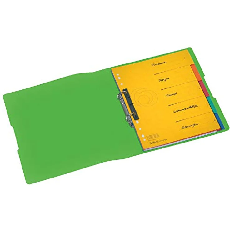 Herlitz Präsentationsordner A4 PP 2-Ring 3,8cm opak apfel Easy Orga to go – Bild 4