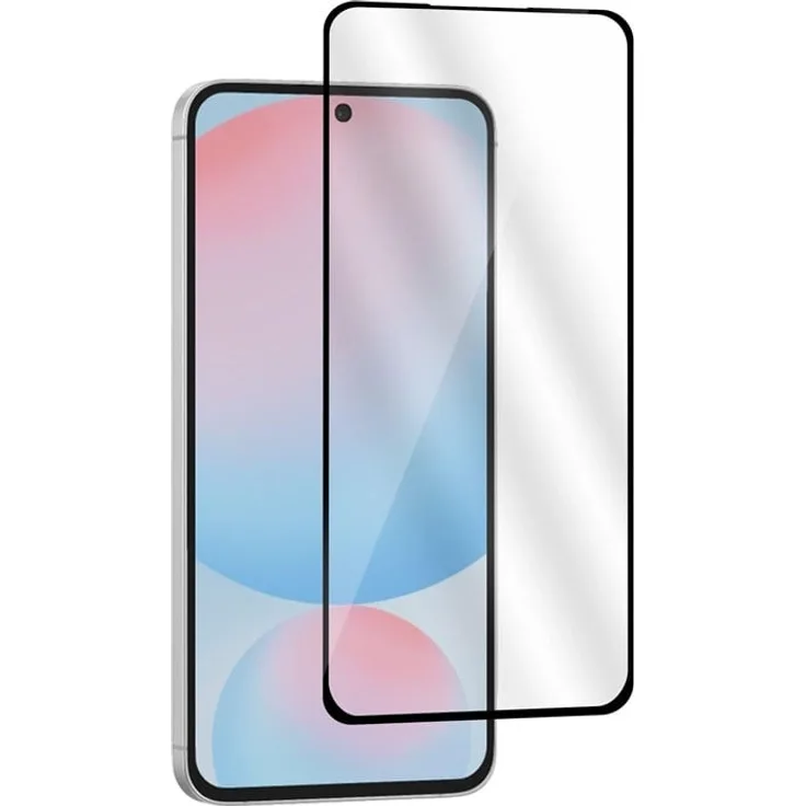 eSTUFF Titan Shield, Displayschutzfolie für Samsung Galaxy S24 FE, volle Abdeckung aus Glas, klar