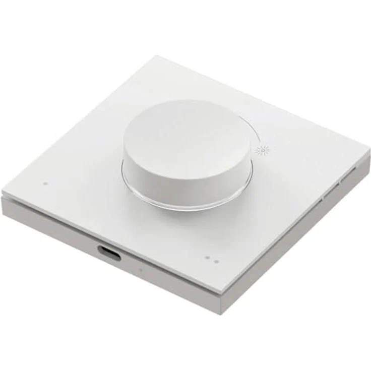 WIZ WiZ Dial Switch USB Schalter, kabelloser Lichtschalter mit dimmbarem Drehregler, Weiß – Bild 4
