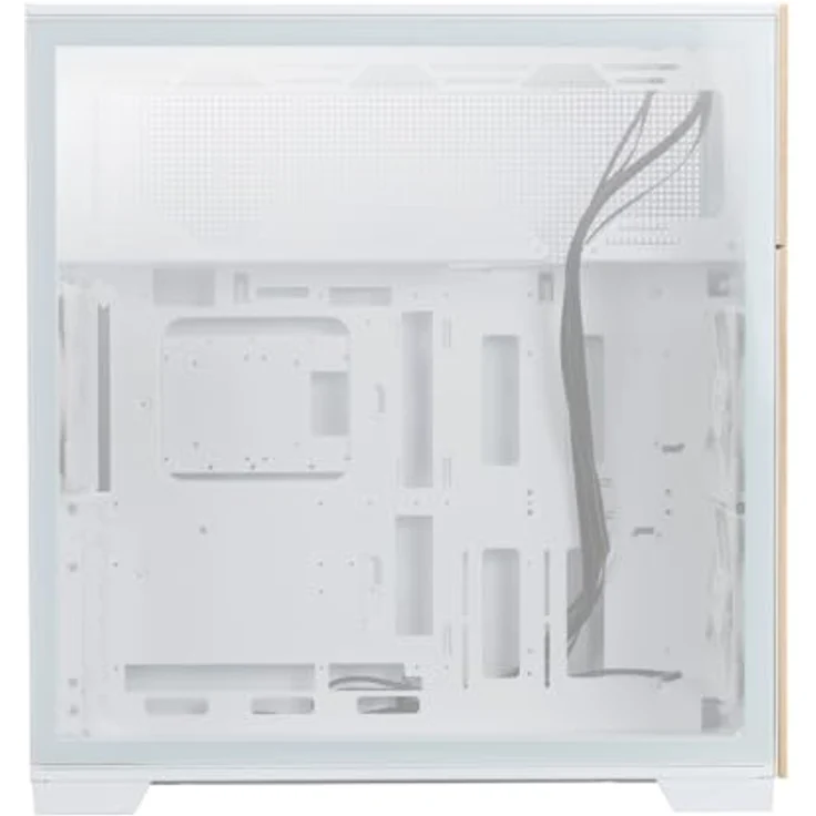IN WIN InWin F5 weißes E-ATX Full Tower Computergehäuse mit austauschbaren Frontblenden aus Holz, gehärteten Glasscheiben und Dual-GPU-Ausrichtung – Bild 4