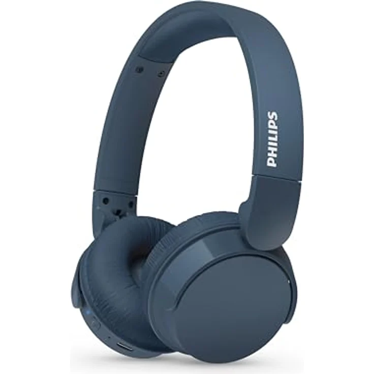 Philips TAH4209BL Kabelloser Bluetooth-Kopfhörer mit passiver Geräuschisolierung – 55 Stunden Spielzeit, deutliche Anrufe, dynamischer Bass, 2 Stunden USB-C-Laden – Blau – Bild 1