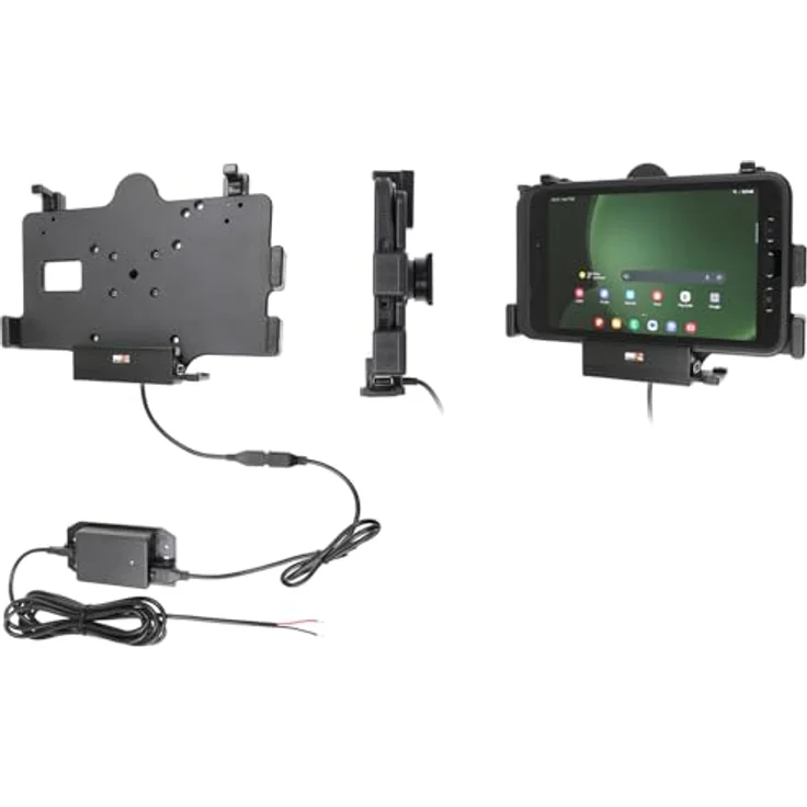 Brodit Gerätehalter 713387 | Made IN Sweden | mit Ladefunktion für Smartphones - Samsung Galaxy Tab Active 3 SM-T570/SM-T575, Galaxy Tab Active 5 SM-X300/SM-X306B – Bild 2