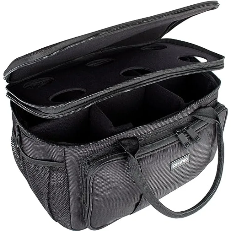 ProTec Trompeten-Dämpfertasche M408, modulare Wände mit Dämpferhalterung, 6er-Pack, wetterbeständiges 1680D Nylon
