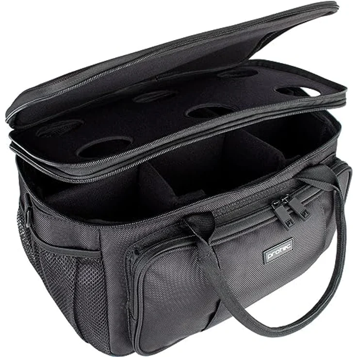 ProTec Trompeten-Dämpfertasche M408, modulare Wände mit Dämpferhalterung, 6er-Pack, wetterbeständiges 1680D Nylon