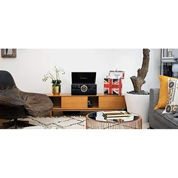 Victrola Empire 6-in-1 Bluetooth Plattenspieler Music Centre – Bild 6