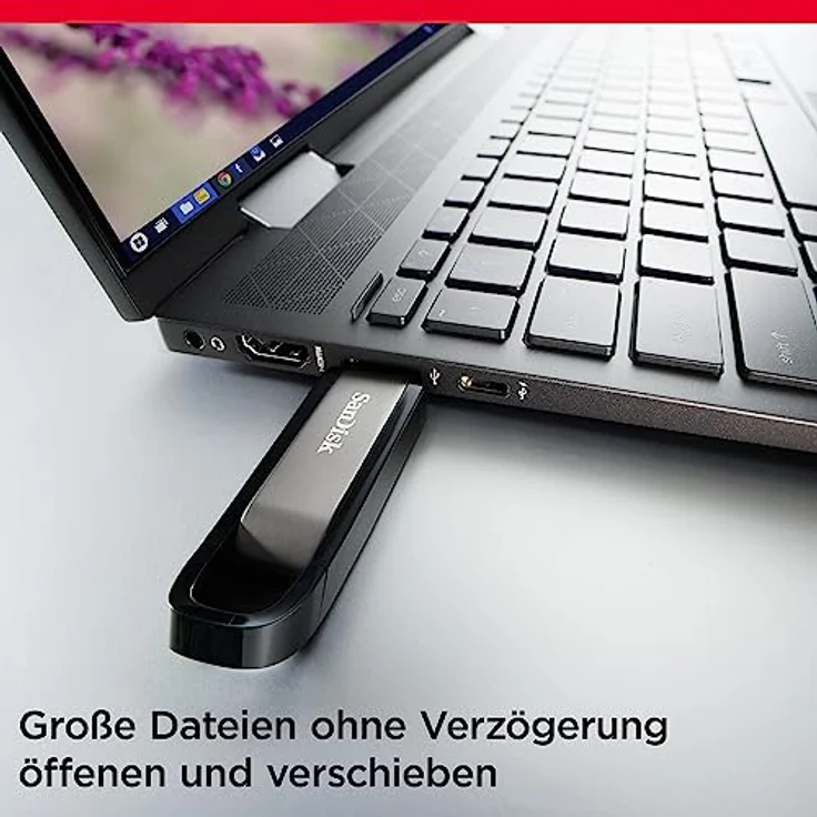 SANDISK 128GB Extreme Go (USB 3.2) 395MB-s (SDCZ810-128G-G46) – Bild 4