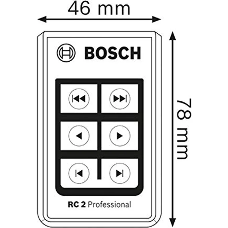Bosch Professional Fernbedienung RC 2, Handliche Steuerung bis 20 m Reichweite für GSL 2, IP 5X Schutzklasse – Bild 3