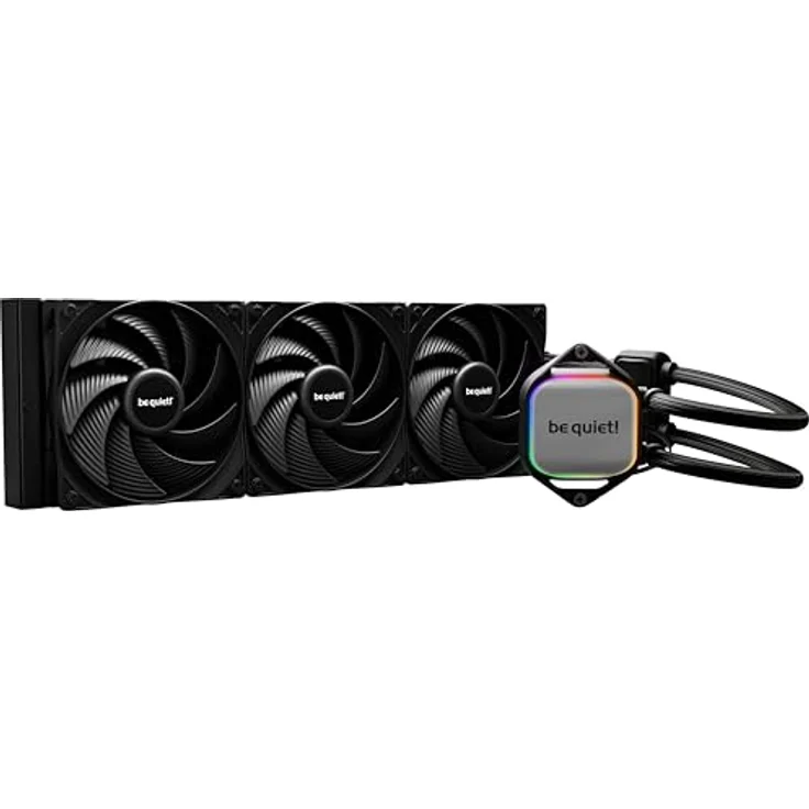 be quiet! Pure Loop 2 360mm All-in-One Wasserkühlung, 3x Pure Wings 3 PWM high-speed Lüfter, doppelt entkoppelte PWM-Pumpe mit ARGB, Schwarz – Bild 1