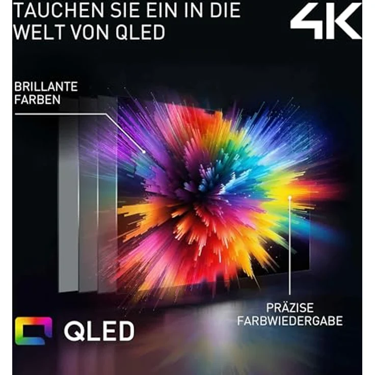 Panasonic Premium TV-55W85BEZ, 55 Zoll 4K Ultra HD QLED Smart TV mit Dolby Vision, Dolby Atmos, Fire TV, 120 Hz, Game Mode Extreme, Alexa & Apple Support, Schwarz – Bild 3