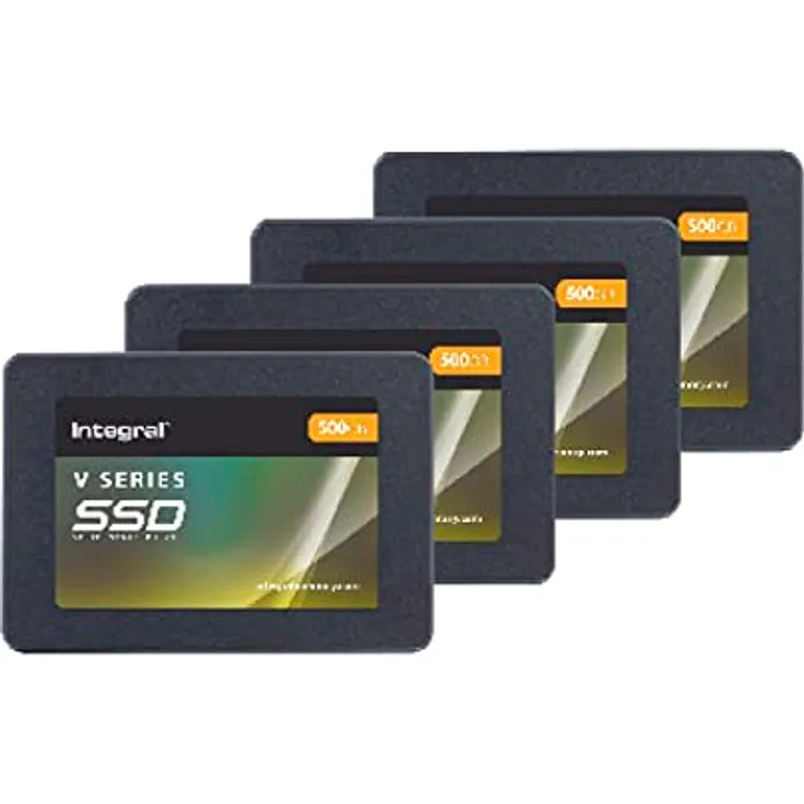 Integral V Series 4 Pack 500GS SSD SATA III 2.5 Internal SSD, bis zu 520MB/S Lesen 470MB/S Schreiben