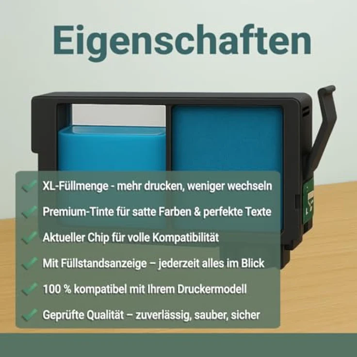 Druckerparadies 32er Multipack für Epson 16XL Tintenpatronen Set Tintenpatrone (32-tlg., WF2010 WF2510 WF2520 WF2530 WF2540 WF2630 WF2650 WF2660 WF2750 WF2760) - Hochkapazitätsfarben Schwarz, Cyan, Magenta, Gelb – Bild 6
