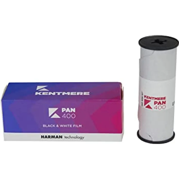 Kentmere Pan 400 Schwarz & Weiß 120 Mittelformatfolie