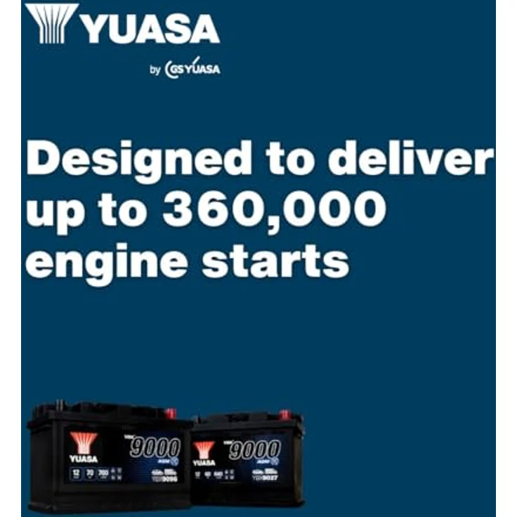 Yuasa AGM Start Stop Plus Autobatterie 12V 70Ah, Poltyp T1 - Erstausrüstungsqualität und hohe Leistung – Bild 4