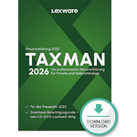 Lexware TAXMAN 2026, Steuersoftware für bis zu 5 Steuererklärungen mit Belegmanager und Elster-Assistent, PC