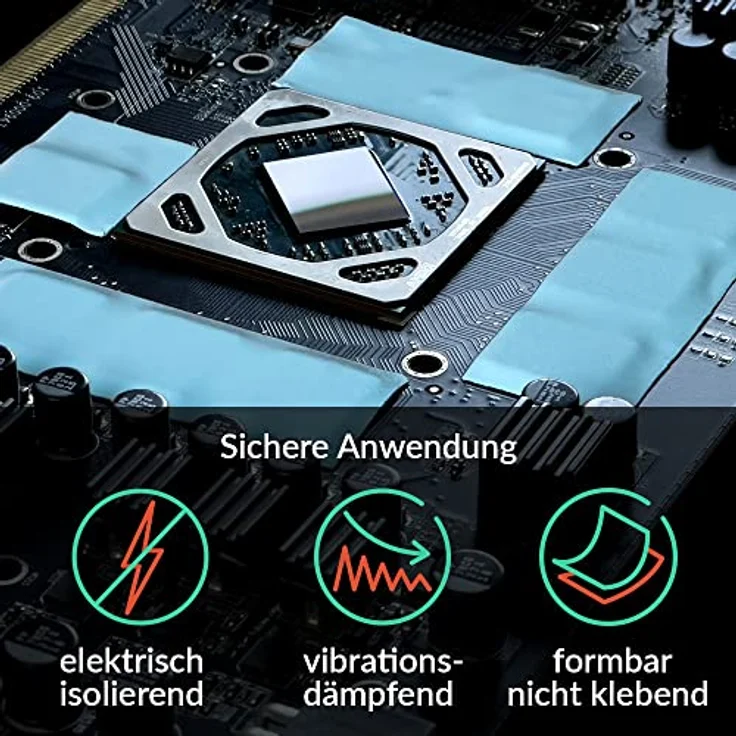 Arctic TP-3 Wärmeleitpad, 200x100mm, 1.5mm Dicke, 2er Pack, 6 W/m K, Blau – Bild 5