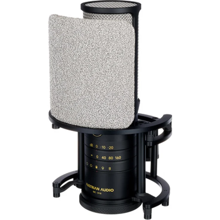 Austrian Audio OC-S10 Studio Set, Kondensator-Großmembranmikrofon mit wechselbaren Richtcharakteristiken und niedrigem Eigenrauschen, inkl. elastischer Aufhängung und Pop Filter