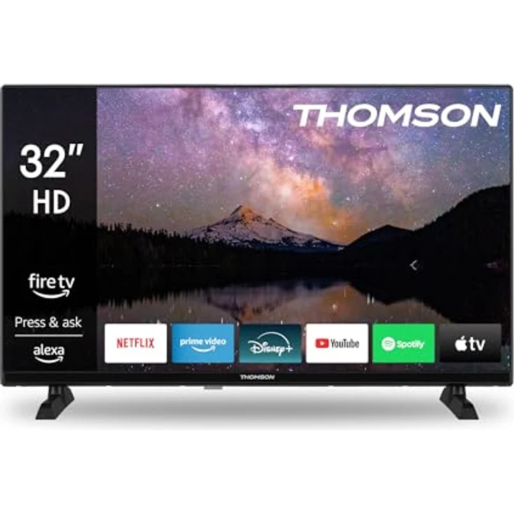 THOMSON 32HF2S34, 32 Zoll (80 cm) HD LED Smart TV mit Fire TV, Alexa Sprachsteuerung, Triple Tuner, Bluetooth 5.0, HDMI, USB, CI+ – Bild 1