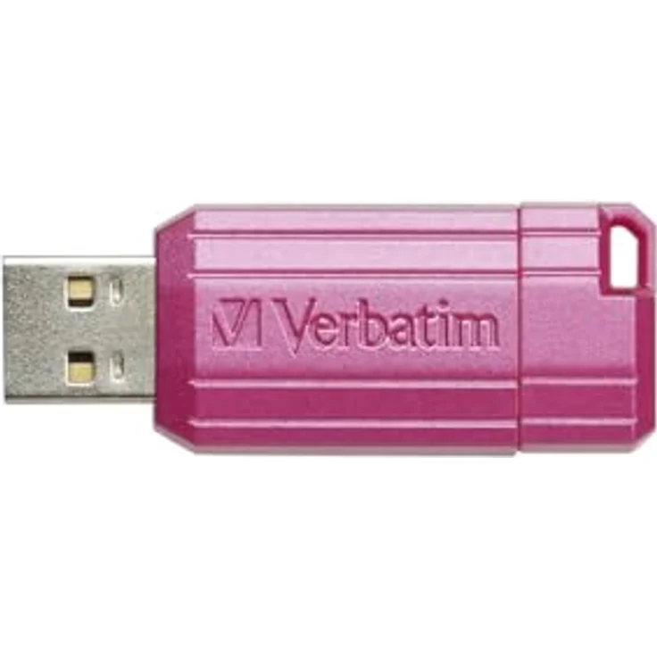 Verbatim USB Drive 2.0 Pinstripe USB-Stick 128GB Pink 49460 USB 2.0 - Schneller USB-Stick mit großem Speicherplatz in Pink – Bild 3