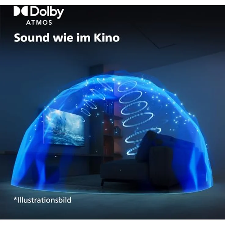 Philips 43PUS7609 4K LED Smart TV - 43-Zoll Display mit Pixel-präziser Ultra HD Titan OS Plattform und Dolby Atmos-Klang. Funktioniert mit Alexa und Google Sprachassistent – Anthrazitgrau – Bild 5