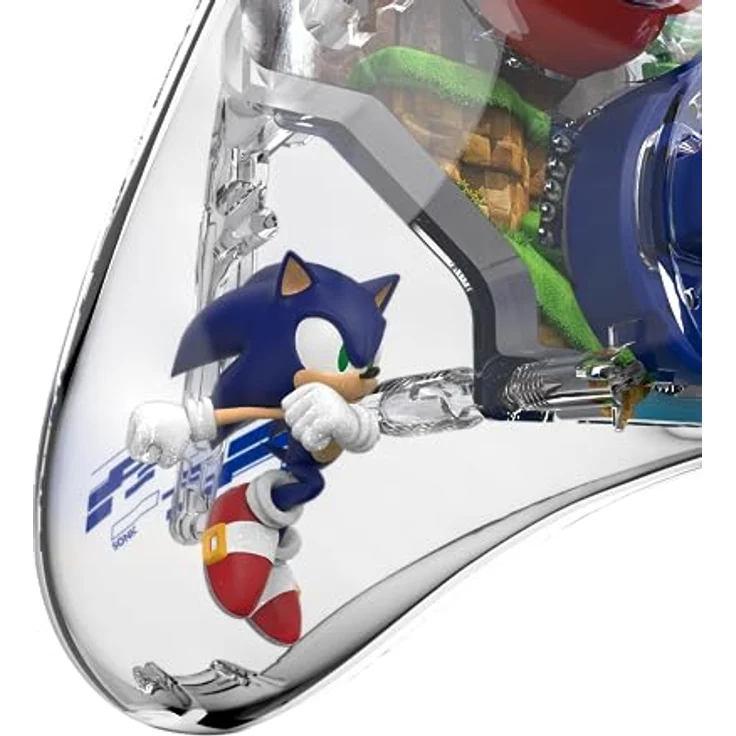 PDP REALMz Wired LED Light-up Pro Controller: Sonic Green Hill Zone For Nintendo Switch & Nintendo Switch - OLED Model – Bild 4