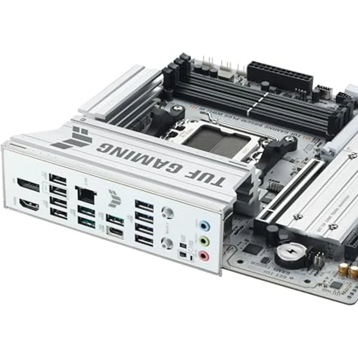 Asus TUF B850M-Plus Gaming WiFi7 W (AM5) (D), Micro-ATX Mainboard mit DDR5, 256 GB RAM Support, 2.5 GbE, Weiß – Bild 7