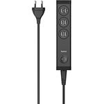 Hama USB Ladegerät 6 Port 34W (Ladestation mehrere Geräte, 6fach USB A, Mehrfach USB Steckdose, Netzteil, für Smartphone, Handy und Tablet, Multi Ladestation) schwarz